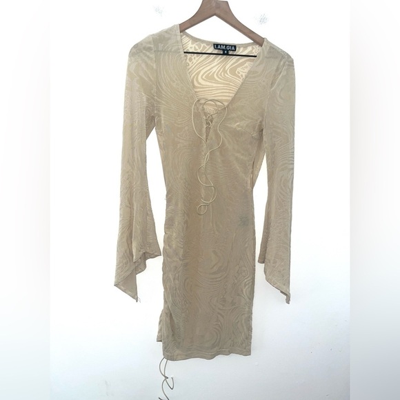 I.AM.GIA Nude Amina Mini Dress Size Small - Picture 7 of 10